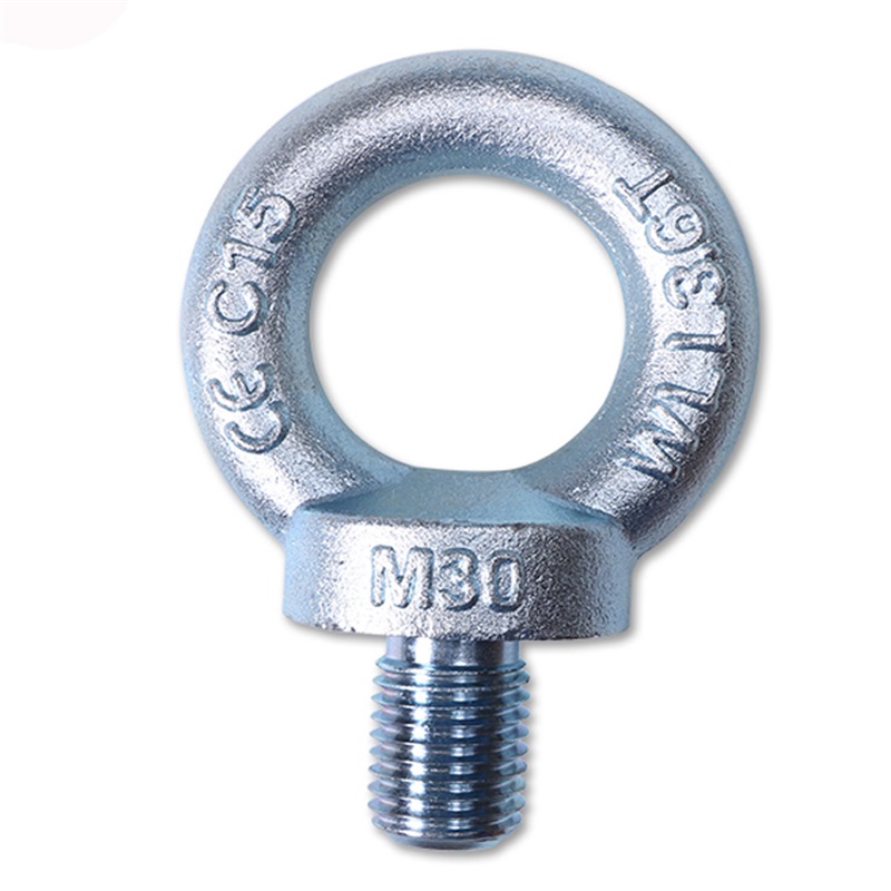 DIN580 M8 Carbon thép mạ kẽm đen